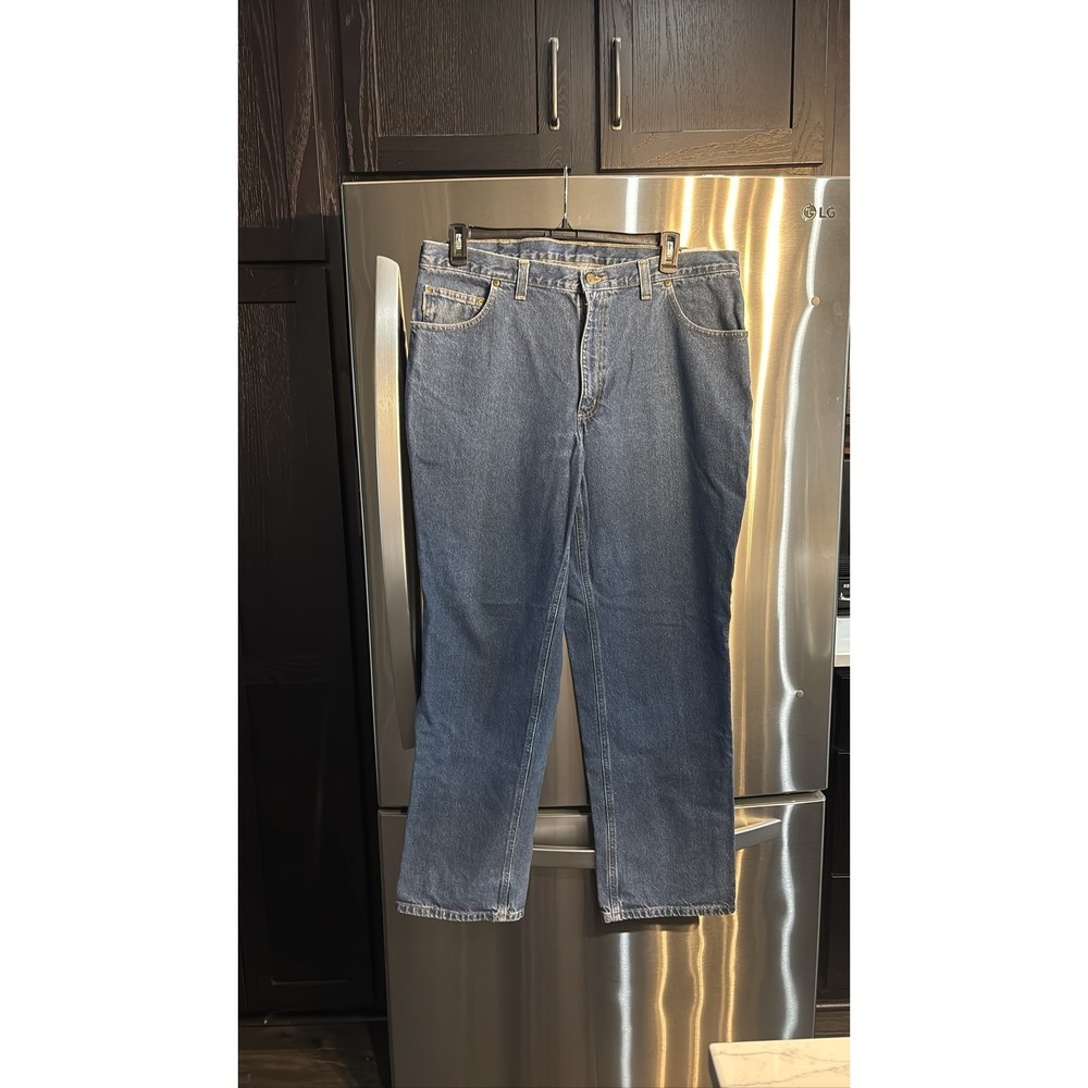 Carhartt Men's Blue Denim Relaxed Fit Straight Leg Jeans SZ 40/32
